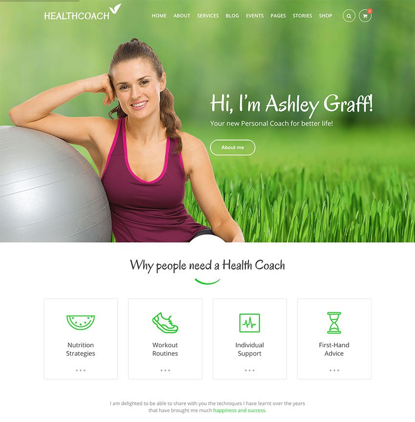 Health Coach - Personal Trainer WordPress theme