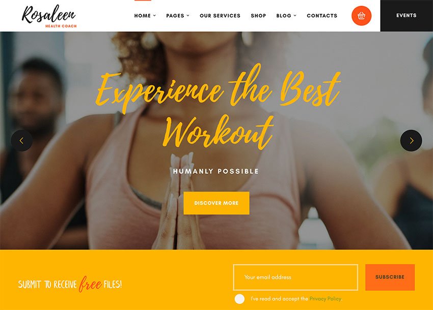 Rosaleen - Health Coach WordPress Theme