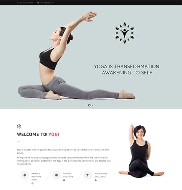 Yogi - Health Beauty  Yoga WordPress Theme