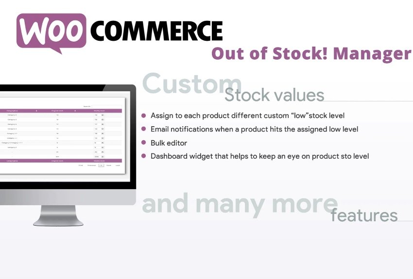 WooCommerce Out of Stock! Manager
