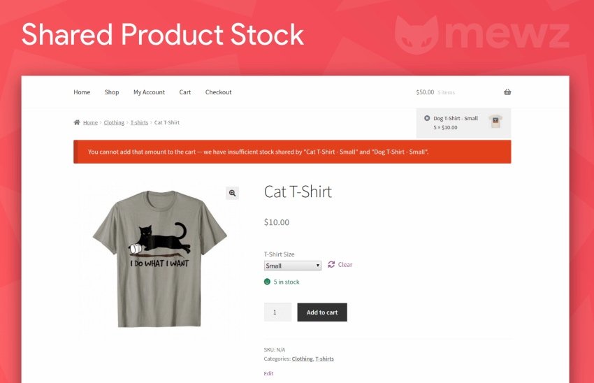 WooCommerce Attribute Stock – Share Stock Between Products
