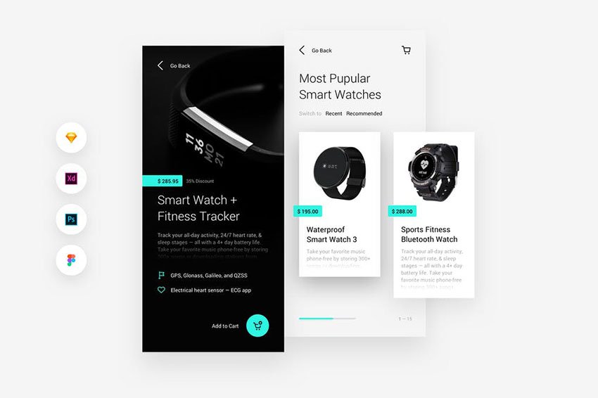 Shopping & Store Mobile iOS & Android UI Kit