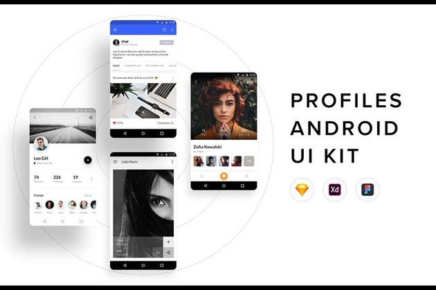 Profiles Android UI Kit