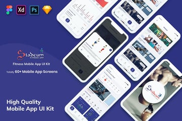 Stadeum-Fitness Mobile App UI Kit