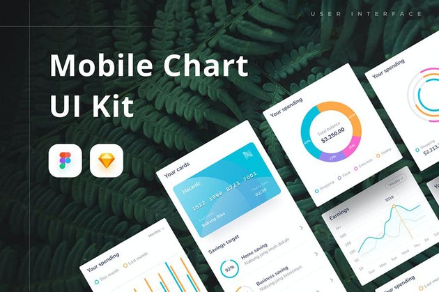 Mobile chart UI Kit