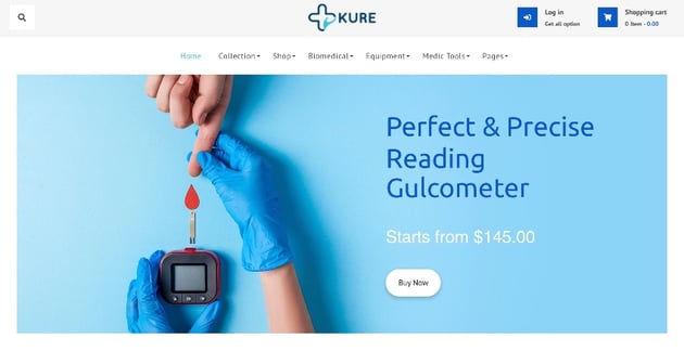 Kure Corona Medical Supplies Shopify Theme 