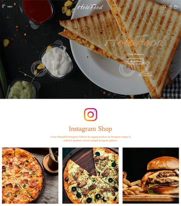 HoloFood - Fast Food  Restaurant Shopify Theme