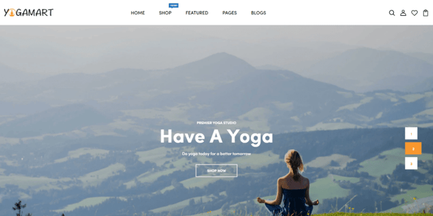 YogaMart - a wonderful Shopify theme for sporting products