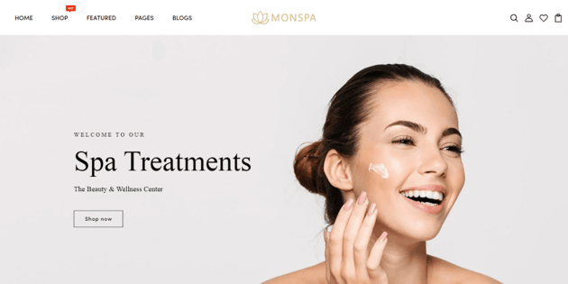Monspa - a Shopify theme for spa and beauty salons