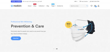 Medizin - a beautiful Shopify theme for medical stores