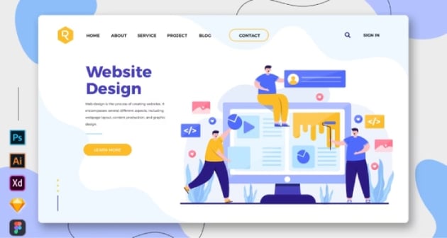 Website Design - Web & Mobile Landing Page