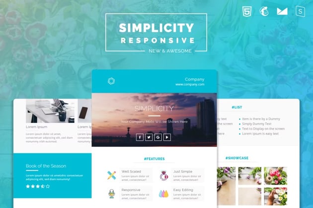Simplicity Responsive Email Template | Version 2